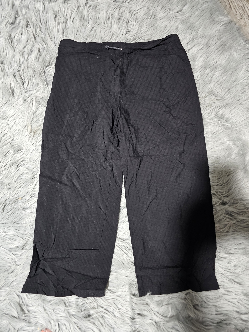 Black Wide Leg Cropped Pants